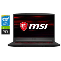 Ігровий ноутбук MSI GF65 Thin 9SEXR / 15.6" (1920x1080) IPS / Intel Core i7-9750H (6 (12) ядра по 2.6 - 4.5 GHz) / 16 GB DDR4 / 512 GB SSD / nVidia GeForce RTX 2060, 6 GB GDDR6, 192-bit / WebCam б/в