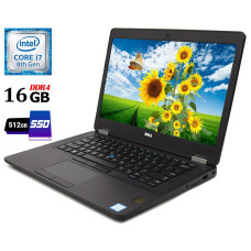 Ноутбук Б-класс Dell Latitude 5490 / 14" TN / Core i7-8650U (4(8) ядра по 1.9-4.2 GHz) / 16GB DDR4 / 512GB SSD / UHD Graphics 620 / WebCam / USB 3.1 / HDMI б/в