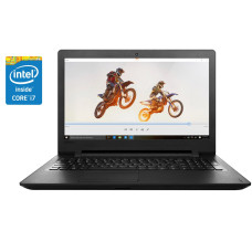 Ноутбук Lenovo IdeaPad 110-15IKB / 15.6" (1366x768) TN / Intel Core i7-7560U (2 (4) ядра по 2.4 - 3.8 GHz) / 8 GB DDR3 / 240 GB SSD / Intel Iris Plus Graphics 640 / WebCam / Win 10 Pro б/в