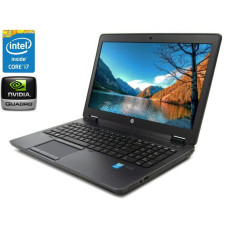 Мобільна робоча станція HP ZBook 15 G2 / 15.6" (1920x1080) TN / Intel Core i7-4810MQ (4 (8) ядра по 2.8 - 3.8 GHz) / 8 GB DDR3 / 512 GB SSD / nVidia Quadro K610M, 1 GB GDDR5, 64-bit / DVD-RW / Win 10 Pro б/в