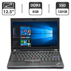 Нетбук Б-клас Lenovo ThinkPad X220 / 12.5" (1366x768) IPS / Intel Core i7-2640M (2 (4) ядра по 2.8 - 3.5 GHz) / 8 GB DDR3 / 120 GB SSD / Intel HD Graphics 3000 / WebCam / VGA б/в