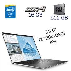 Робоча станція Dell Precision 5550 / 15.6" IPS / Intel Core i7-10750H (6(12) ядер по 4.8-5GHz) / 16GB DDR4 / 512GB SSD / Quadro T2000, 4GB GDDR5, 128-bit / WebCam б/в