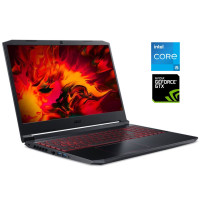Ігровий ноутбук Acer Nitro 5 AN515-57 / 15.6" (1920x1080) IPS / Intel Core i5-11400H (6 (12) ядер по 2.2 - 4.5 GHz) / 8 GB DDR4 / 256 GB SSD / nVidia GeForce GTX 1650, 4 GB GDDR6, 128-bit / WebCam б/в