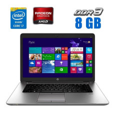 Ноутбук HP EliteBook 850 G1 / 15.6" (1366x768) TN / Intel Core i7-4600U (2 (4) ядра по 2.1 - 3.3 GHz) / 16 GB DDR3 / 500 GB HDD / AMD Radeon HD 8750M, 1 GB DDR3, 128-bit / WebCam б/в