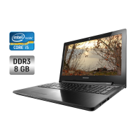 Ноутбук Lenovo Z50 / 15.6" (1920x1080) TN / Intel Core i5-4210U (2 (4) ядра по 1.7 - 2.7 GHz) / 8 GB DDR3 / 170 GB SSD / Intel HD Graphics 4400 / WebCam / DVD-RW б/в