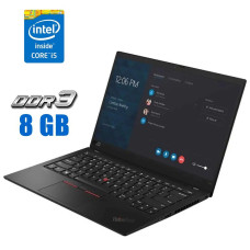 Ультрабук Lenovo ThinkPad X1 Carbon (7th Gen) / 14" IPS / Intel Core i5-8365U (4(8) ядра по 1.6-4.1 GHz) / 8GB DDR3 / 240GB SSD / UHD Graphics / WebCam / LTE б/в