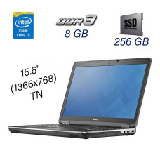 Ноутбук Dell Latitude E6540 / 15.6" (1366x768) TN / Intel Core i5-4310M (2 (4) ядра по 2.7 - 3.4 GHz) / 8 GB DDR3 / 256 GB SSD NEW / Intel HD Graphics 4600 / WebCam / DVD-RW / HDMI б/в