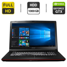 Ноутбук MSI MS-1792 / 17.3" TN / Intel Core i7-4720HQ (4(8) ядра по 2.6-3.6 GHz) / 8GB DDR4 / 1000GB HDD / GeForce GTX 960, 2GB GDDR5, 128-bit / WebCam / HDMI б/в