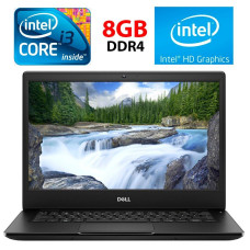 Ультрабук Б-клас Dell Latitude 3400 / 14" (1366x768) TN / Intel Core i3-8145U (2 (4) ядра по 2.1 - 3.9 GHz) / 8 GB DDR4 / 128 GB SSD / Intel UHD Graphics / WebCam б/в