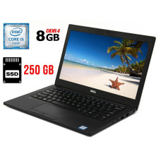 Нетбук Dell Latitude 7280 / 12.5" (1366x768) TN / Intel Core i5-6300U (2 (4) ядра по 2.4 - 3.0 GHz) / 8 GB DDR4 / 250 GB SSD / Intel HD Graphics 520 / WebCam / HDMI / Windows 10 б/в