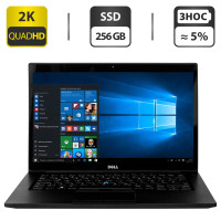 Ультрабук Dell Latitude 7480 / 14" (2256x1504) IPS Touch / Intel Core i5-7300U (2 (4) ядра по 2.6 - 3.5 GHz) / 8 GB DDR4 / 256 GB SSD / Intel HD Graphics 620 / WebCam / HDMI б/в