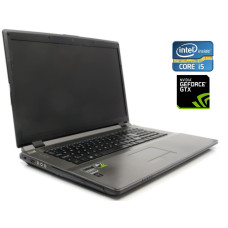 Ігровий ноутбук Clevo W370ST / 17.3" IPS / Intel Core i5-3210M (2 (4) ядра по 2.5-3.1 GHz) / 8GB DDR3 / 512GB SSD / GeForce GTX 660M, 2GB GDDR5, 128-bit / WebCam / DVD-ROM / Win 10 б/в