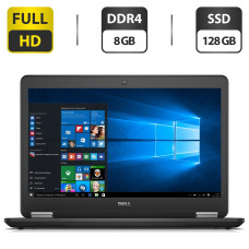 Ультрабук Dell Latitude E7470 / 14" (1920x1080) IPS / Intel Core i5-6300U (2 (4) ядра по 2.4 - 3.0 GHz) / 8 GB DDR4 / 128 GB SSD / Intel HD Graphics 520 / WebCam / HDMI б/в