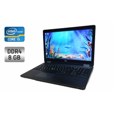 Ноутбук Б-клас Dell Latitude E5570 / 15.6" (1366x768) TN / Intel Core i5-6300U (2 (4) ядра по 2.4 - 3.0 GHz) / 8 GB DDR4 / 256 GB SSD / Intel HD Graphics 520 / WebCam / Windows 10 б/в