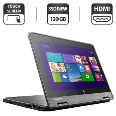 Ноутбук-трансформер Lenovo / 11.6" TN Touch / Core M-5Y10c (2(4) ядра по 0.8-2GHz) / 4GB DDR3 / 240GB SSD NEW / HD Graphics 5300 / USB 3 / Win 10 Pro б/в