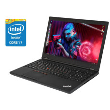 Ноутбук Б-клас Lenovo ThinkPad / 15.6" IPS / Core i7-6820HQ (4(8) ядра по 2.7-3.6 GHz) / 8GB DDR4 / 256GB SSD / HD Graphics 530 / WebCam б/в