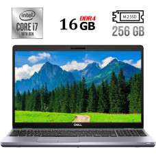 Ноутбук Б-клас Dell Latitude 5510 / 15.6" (1366x768) TN / Intel Core i7-10610U (4 (8) ядра по 1.8 - 4.9 GHz) / 16 GB DDR4 / 256 GB SSD M.2 / Intel UHD Graphics / USB 3.2 / HDMI / Windows 10 б/в