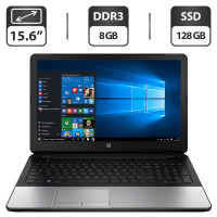 Ноутбук HP 350 G2 / 15.6" (1366x768) TN / Intel Core i3-4005U (2 (4) ядра по 1.7 GHz) / 8 GB DDR3 / 128 GB SSD / Intel HD Graphic 4400 / WebCam / DVD-ROM / VGA б/в