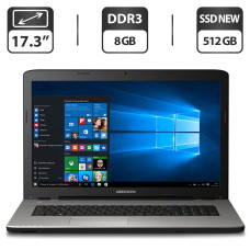 Ноутбук Medion Akoya E7416 (MD 99460) / 17.3" TN / Core i5-5200U (2(4) ядра по 2.2-2.7 GHz) / 8GB DDR3 / 512GB SSD NEW / HD Graphics 5500 / WebCam / DVD-ROM / HDMI + Бездротова мишка б/в