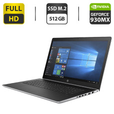 Ноутбук Б-клас HP ProBook 470 G5 / 17.3" (1920x1080) TN / Intel Core i7-8550U (4 (8) ядра по 1.8 - 4.0 GHz) / 16 GB DDR4 / 512 GB SSD M.2 / nVidia GeForce 930MX, 2 GB GDDR3, 64-bit / WebCam б/в