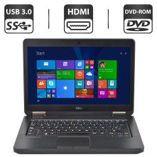 Ноутбук Б-клас Dell Latitude E5440 / 14" (1366x768) TN / Intel Core i3-4030U (2 (4) ядра по 1.9 GHz) / 4 GB DDR3 / 500 GB HDD / Intel HD Graphics 4400 / WebCam / DVD-ROM б/в