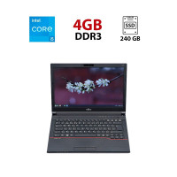 Ноутбук Fujitsu LifeBook E546 / 14" (1920x1080) TN / Intel Core i5-6200U (2 (4) ядра по 2.3 - 2.8 GHz) / 8 GB DDR4 / 240 GB SSD / Intel HD Graphics 520 / WebCam б/в
