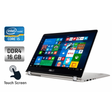 Ноутбук-трансформер Asus Q505U / 15.6" (1920x1080) IPS Touch / Intel Core i5-8250U (4 (8) ядра по 1.6 - 3.4 GHz) / 16 GB DDR4 / 480 GB SSD / Intel UHD Graphics 620 / WebCam / Fingerprint / Windows 10 б/в