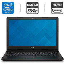 Ноутбук Б-клас Dell Latitude 3570 / 15.6" TN / Core i3-6100U (2(4) ядра по 2.3GHz) / 4GB DDR3 / 500GB HDD / HD Graphics 520 / WebCam / HDMI б/в