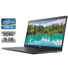 Ноутбук Б-клас Dell Latitude 3510 / 15.6" (1366x768) TN / Intel Core i5-10210U (4 (8) ядра по 1.6 - 4.2 GHz) / 16 GB DDR4 / 512 GB SSD / Intel UHD Graphics / WebCam / Windows 10 б/в