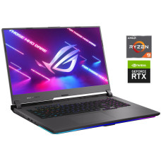 Ігровий ноутбук Asus ROG Strix G713QR / 17.3" (1920x1080) IPS / AMD Ryzen 9 5900HX (8 (16) ядер по 3.3 - 4.6 GHz) / 16 GB DDR4 / 512 GB SSD / nVidia GeForce RTX 3070, 8 GB GDDR6, 256-bit б/в