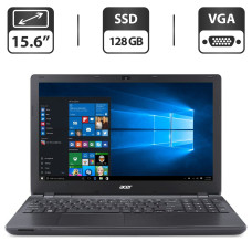 Ноутбук Б-класс Acer Extensa 2510 / 15.6" TN / Intel Core i3-4005U (2(4) ядра по 1.7GHz) / 4GB DDR3 / 128GB SSD / HD Graphics 4400 / WebCam / VGA б/в