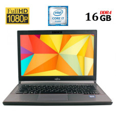 Ноутбук Fujitsu LifeBook E746 / 14" (1920x1080) IPS / Intel Core i7-6600U (2 (4) ядра по 2.6 - 3.4 GHz) / 16 GB DDR4 / 240 GB SSD / Intel HD Graphics 520 / DisplayPort б/в