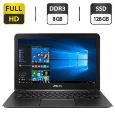 Ультрабук Б-клас Asus ZenBook UX305C / 13.3" (1920x1080) IPS / Intel Core m3-6Y30 (2 (4) ядра по 2.2 GHz) / 8 GB DDR3 / 128 GB SSD / Intel HD Graphics 615 / WebCam / Micro-HDMI б/в