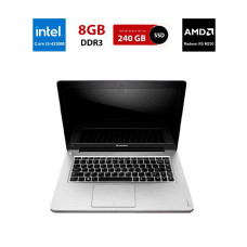 Ігровий ноутбук Б-клас Lenovo IdeaPad U410 / 15.6" (1366x768) TN / Intel Core i5-4200M (2 (4) ядра по 2.5 - 3.1 GHz) / 8 GB DDR3 / 240 GB SSD / AMD Radeon R5 M230, 2 GB DDR3, 64-bit / WebCam б/в
