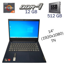 Ультрабук Lenovo IdeaPad 3 14ADA05 / 14" (1920x1080) TN / AMD Ryzen 5 3500U (4 (8) ядра по 2.1 - 3.7 GHz) / 12 GB DDR4 / 512 GB SSD / AMD Radeon Vega 8 Graphics / WebCam б/в