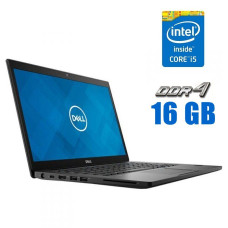 Ноутбук Dell Latitude 7490 / 14" (1920x1080) IPS / Intel Core i5-8250U (4 (8) ядра по 1.6 - 3.4 GHz) / 16 GB DDR4 / 256 GB SSD / Intel UHD Graphics 620 / WebCam б/в