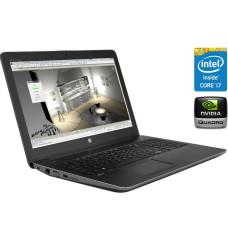 Мобільна робоча станція Б-клас HP ZBook 15 G4 / 15.6" (1920x1080) TN / Intel Core i7-6700HQ (4 (8) ядра по 2.6 - 3.5 GHz) / 8 GB DDR4 / 250 GB SSD / nVidia Quadro M1000M, 2 GB GDDR5, 128-bit / WebCam б/в