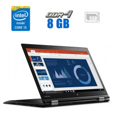 Ноутбук-трансформер Lenovo ThinkPad X1 Yoga (1st Gen) / 14" IPS Touch / Intel Core i5-6300U (2(4) ядра по 2.4-3 GHz) / 8GB DDR3 / 240GB SSD / HD Graphics 520 / WebCam / Fingerprint / miniDP / HDMI б/в