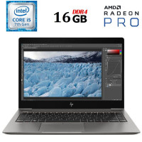 Мобільна робоча станція Б-клас HP ZBook 14u G5 / 14" (1920x1080) IPS / Intel Core i5-7200U (2 (4) ядра по 2.5 - 3.1 GHz) / 16 GB DDR4 / 256 GB SSD M.2 / AMD Radeon Pro WX 3100, 2 GB GDDR5, 128-bit / HDMI б/в