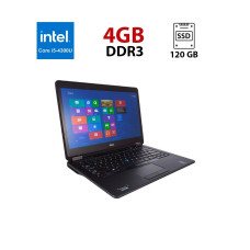 Ноутбук Dell Latitude E7440 / 14" (1366x768) TN / Intel Core i5-4300U (2 (4) ядра по 1.9 - 2.9 GHz) / 4 GB DDR3 / 120 GB SSD / Intel HD Graphics 4400 / WebCam б/в