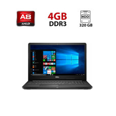 Ноутбук Б-клас Dell Inspiron 15-5755 / 17.3" (1600x900) TN / AMD A8-7410 (4 ядра по 2.2 - 2.5 GHz) / 4 GB DDR3 / 320 GB HDD / AMD Radeon R5 Graphics / WebCam б/в