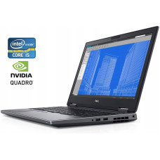 Мобільна робоча станція Dell Precision 7530 / 15.6" (1920x1080) IPS / Intel Core i5-8400H (4 (8) ядер по 2.5 - 4.2 GHz) / 32 GB DDR4 / 256 GB SSD / nVidia Quadro P1000, 4 GB GDDR5, 128-bit / WebCam б/в