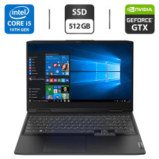 Ігровий ноутбук Lenovo IdeaPad Gaming 3 15IMH05 / 15.6" (1920x1080) IPS / Intel Core i5-10300H (4 (8) ядер по 2.5 - 4.5 GHz) / 8 GB DDR4 / 512 GB SSD / nVidia GeForce GTX 1650, 4 GB GDDR5, 128-bit / WebCam / HDMI б/в
