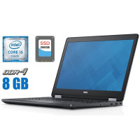 Ноутбук Б-клас Dell Latitude E5570 / 15.6" TN / Core i5-6200U (2(4) ядра по 2.3-2.8GHz) / 8GB DDR4 / 256GB SSD / HD Graphics 520 / WebCam / HDMI / Win 10 б/в