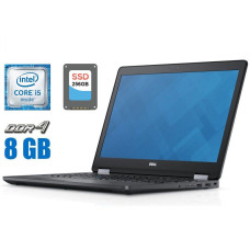Ноутбук Б-клас Dell Latitude E5570 / 15.6" TN / Core i5-6200U (2(4) ядра по 2.3-2.8GHz) / 8GB DDR4 / 256GB SSD / HD Graphics 520 / WebCam / HDMI / Win 10 б/в