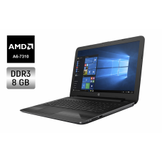 Ноутбук HP 255 G5 / 15.6" (1366x768) TN / AMD A6-7310 (4 ядра по 2.0 - 2.4 GHz) / 8 GB DDR3 / 256 GB SSD / AMD Radeon R4 Graphics / WebCam / Windows 10 б/в