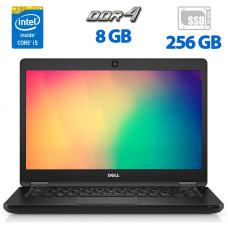 Ультрабук Dell Latitude 5480 / 14" TN / Core i5-7440HQ (4 ядра по 2.8-3.8GHz) / 8GB DDR4 / 256GB SSD / HD Graphics 630 / WebCam / HDMI б/в