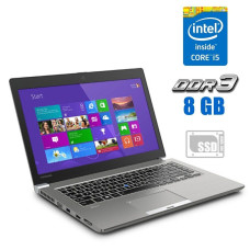 Ультрабук Toshiba Tecra Z40-C / 14" (1920x1080) IPS / Intel Core i5-6300U (2 (4) ядра по 2.4 - 3.0 GHz) / 8 GB DDR3 / 256 GB SSD M.2 / Intel HD Graphics 520 / WebCam б/в
