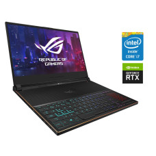 Ігровий ноутбук Asus ROG Zephyrus S GX531GW / 15.6" (1920x1080) IPS / Intel Core i7-8750H (6 (12) ядер по 2.2 - 4.1 GHz) / 16 GB DDR4 / 512 GB SSD / nVidia GeForce RTX 2070 Max-Q, 8 GB GDDR6, 256-bit / WebCam / Win 11 Home б/в