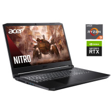 Ігровий ноутбук Acer Nitro 5 AN517-41 / 17.3" (1920x1080) IPS / AMD Ryzen 9 5900HX (8 (16) ядер по 3.3 - 4.6 GHz) / 32 GB DDR4 / 1000 GB SSD / nVidia GeForce RTX 3080, 8 GB GDDR6, 256-bit / WebCam / Win 11 Pro б/в